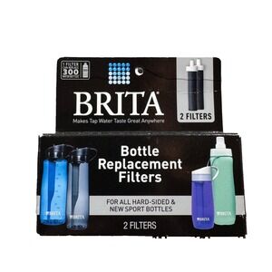 Brita Bottle Replacement Filters 2-Pack‎ Fits All Hard-Sided Sport  Sealed